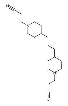 4,4'-(1,3-丙烷二基)二-1-哌啶丙腈 结构式