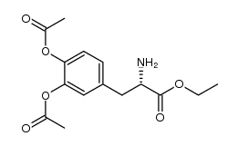 3-乙酰氧基-L-酪氨酸乙酯 乙酸酯 结构式
