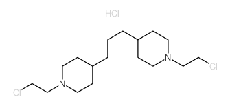 1-(2-氯乙基)-4-[3-[1-(2-氯乙基)哌啶-4-基]丙基]哌啶 二盐酸盐 结构式