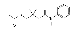 Ethanethioic acid, S-[[1-[2-(methylphenylamino)-2-oxoethyl]cyclopropyl]methyl] ester 结构式
