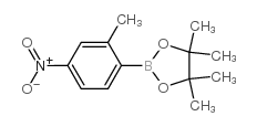 2-甲基-4-硝基苯硼酸频哪醇酯 结构式