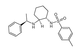 4-甲基-N-((1S,2S)-2-(((R)-1-苯乙基)氨基)环己基)苯磺酰胺 结构式