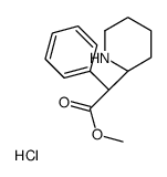 L-threo-Methylphenidate Hydrochloride 结构式