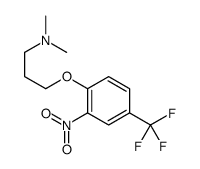 N,N-二甲基-3-[2-硝基-4-(三氟甲基)苯氧基]丙-1-胺 结构式
