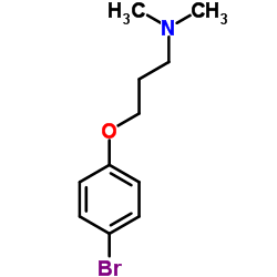 3-(4-溴苯氧基)-N,N-二甲基丙胺 结构式
