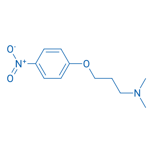 N,N-二甲基-3-(4-硝基苯氧基)-1-丙胺 结构式
