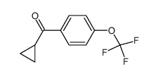 环丙基[4-(三氟甲氧基)苯基]甲酮 结构式