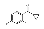 (4-溴-2-氟苯基)(环丙基)甲酮 结构式