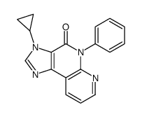 3-环丙基-5-苯基咪唑并[4,5-c][1,8]萘啶-4-酮 结构式