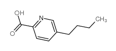 5-丁基吡啶-2-羧酸 结构式