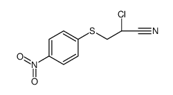 2-氯-3-[(4-硝基苯基)硫代]丙腈 结构式