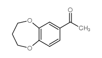 7-乙酰基-3,4-二氢-1,5-苯并二噁庚 结构式