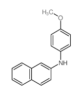 N-对茴香基-2-萘胺 结构式