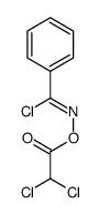 Benzenecarboximidoyl chloride, N-[(dichloroacetyl)oxy]-, (Z)- (9CI) 结构式