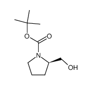 (R)-1-BOC-2-羟甲基吡咯烷 结构式