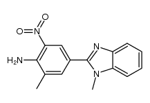 2-甲基-4-(1-甲基-1H-苯并咪唑-2-基)-6-硝基苯胺 结构式