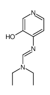N,N-二乙基-N'-(3-羟基吡啶-4-基)甲脒 结构式