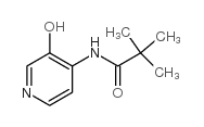 N-(3-羟吡啶-4-基)新戊酰胺 结构式