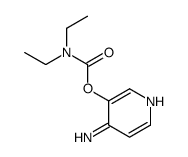 4-氨基-3-吡啶基 N,N-二乙基氨基甲酸酯 结构式