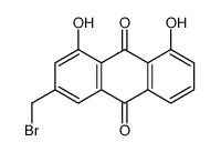 3-(溴甲基)-1,8-二羟基-9,10-蒽二酮 结构式