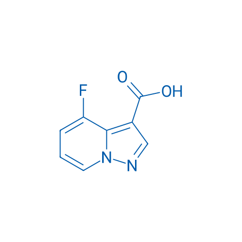 4-氟吡唑并[1,5-a]吡啶-3-羧酸 结构式