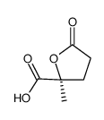 (S)-2-Methyl-5-oxotetrahydrofuran-2-carboxylicacid 结构式