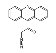 1-acridin-9-yl-2-diazo-ethanone 结构式