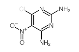 6-氯-5-硝基-2,4-二氨基嘧啶 结构式