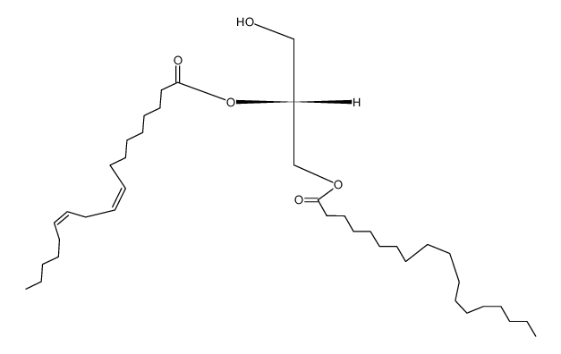 1-stearoyl-2-linoleoyl-sn-glycerol 结构式