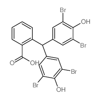 2-[双(3,5-二溴-4-羟基苯基)甲基]苯甲酸 结构式