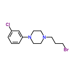 1-(3-溴丙基)-4-(3-氯苯基)哌嗪 结构式
