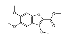 3,5,6-三甲氧基苯并[b]噻吩-2-羧酸甲酯 结构式