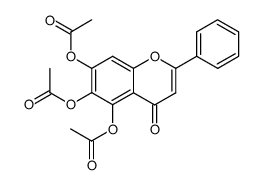 5,6,7-三乙酰氧基黄酮 结构式