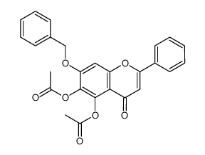5,6-二乙酰氧基-7-苄氧基黄酮 结构式