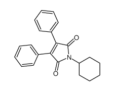 1-环己基-3,4-二苯基吡咯-2,5-二酮 结构式