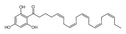 1-(2,4,6-三羟基苯基)-(5Z,8Z,11Z,14Z,17Z)-二十碳五烯-1-酮 结构式
