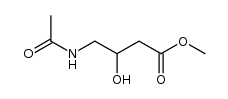 4-乙酰氨基-3-羟基丁酸甲酯 结构式