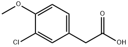 3-氯-4-甲氧基苯乙酸 结构式