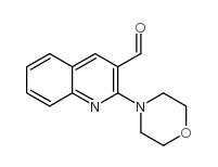 2-(4-吗啉基)喹啉-3-甲醛 结构式