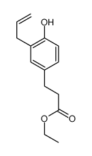 3-(4-羟基-3-烯丙基苯基)丙酸乙酯 结构式