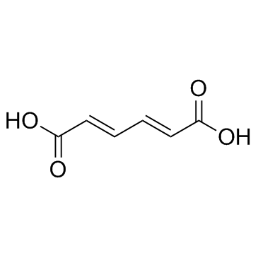 反式,反式-1,3-丁二烯-1,4-二羧酸 结构式