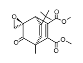 Spiro[bicyclo[2.2.2]octa-5,7-diene-2,2'-oxirane]-5,6-dicarboxylic acid, 7-(1,1-dimethylethyl)-4-methyl-3-oxo-, dimethyl ester, (1α,2β,4α)- (9CI) 结构式