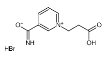 3-(3-氨基甲酰吡啶-1-鎓-1-基)丙酸溴化物 结构式