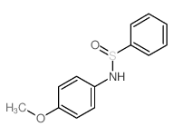 N-(4-甲氧基苯基)苯亚磺酰胺 结构式