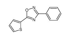 3-苯基-5-(噻吩-2-基)-[1,2,4]噁二唑 结构式