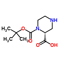 (R)-1-BOC-2-甲酸哌嗪 结构式