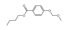 4-(甲氧基甲氧基)苯甲酸丁酯 结构式