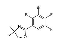 2-(3-溴-2,4,5-三氟苯基)-4,4-二甲基-4,5-二氢恶唑 结构式