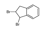 1,2-二溴茚烷 结构式