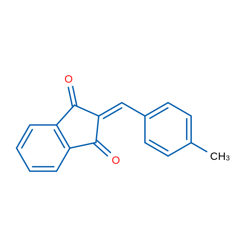 2-[(4-METHYLPHENYL)METHYLENE]-1H-INDENE-1,3(2H)-DIONE 结构式
